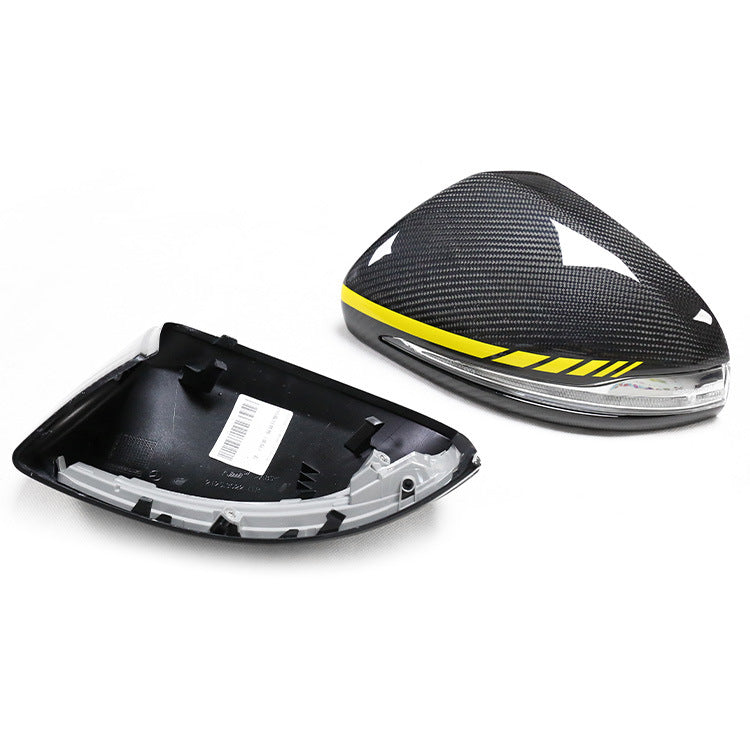 W205 Carbon Fiber Replacement Rearview Mirror Shell Cover for Benz C E S CLS GLC GLA GLB Class