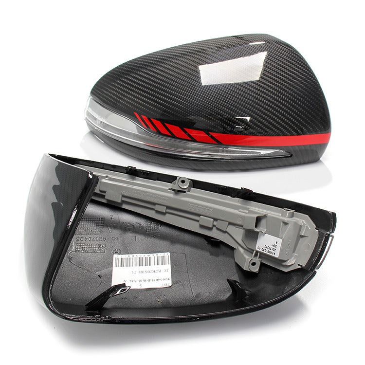 W205 Carbon Fiber Replacement Rearview Mirror Shell Cover for Benz C E S CLS GLC GLA GLB Class