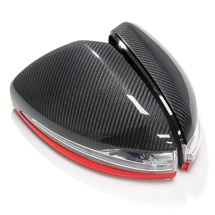 W205 Carbon Fiber Replacement Rearview Mirror Shell Cover for Benz C E S CLS GLC GLA GLB Class