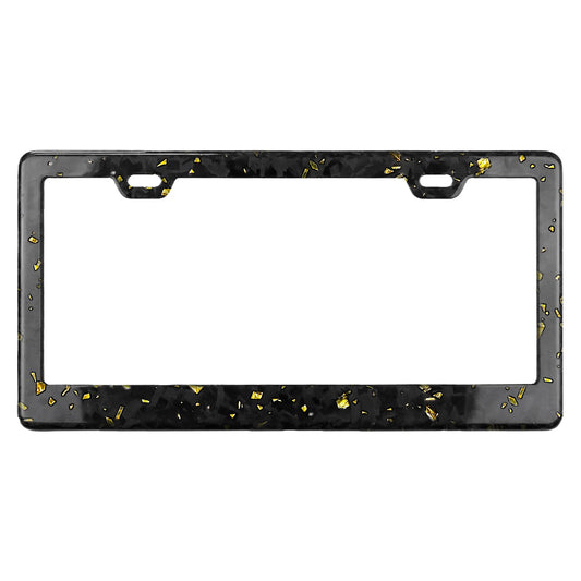 Color-Infused Forged Carbon Fiber License Plate Frame