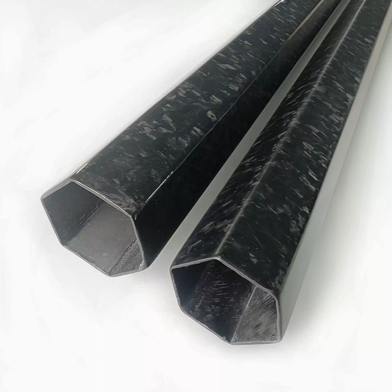 16x14x500mm 16mm 3K Roll Wrapped 100% Pure Hexagonal Carbon Tube