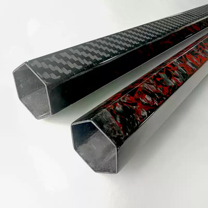 16x14x500mm 16mm 3K Roll Wrapped 100% Pure Hexagonal Carbon Tube