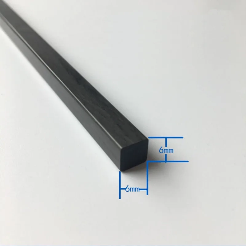 Fancywing High Quality Solid Square Carbon Fiber Rod