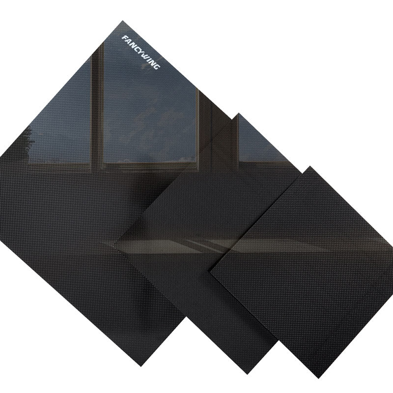 FANCYWING Twill/Plain Weave Carbon Fiber Sheets 240X240mm (0.5-6MM Thickness)