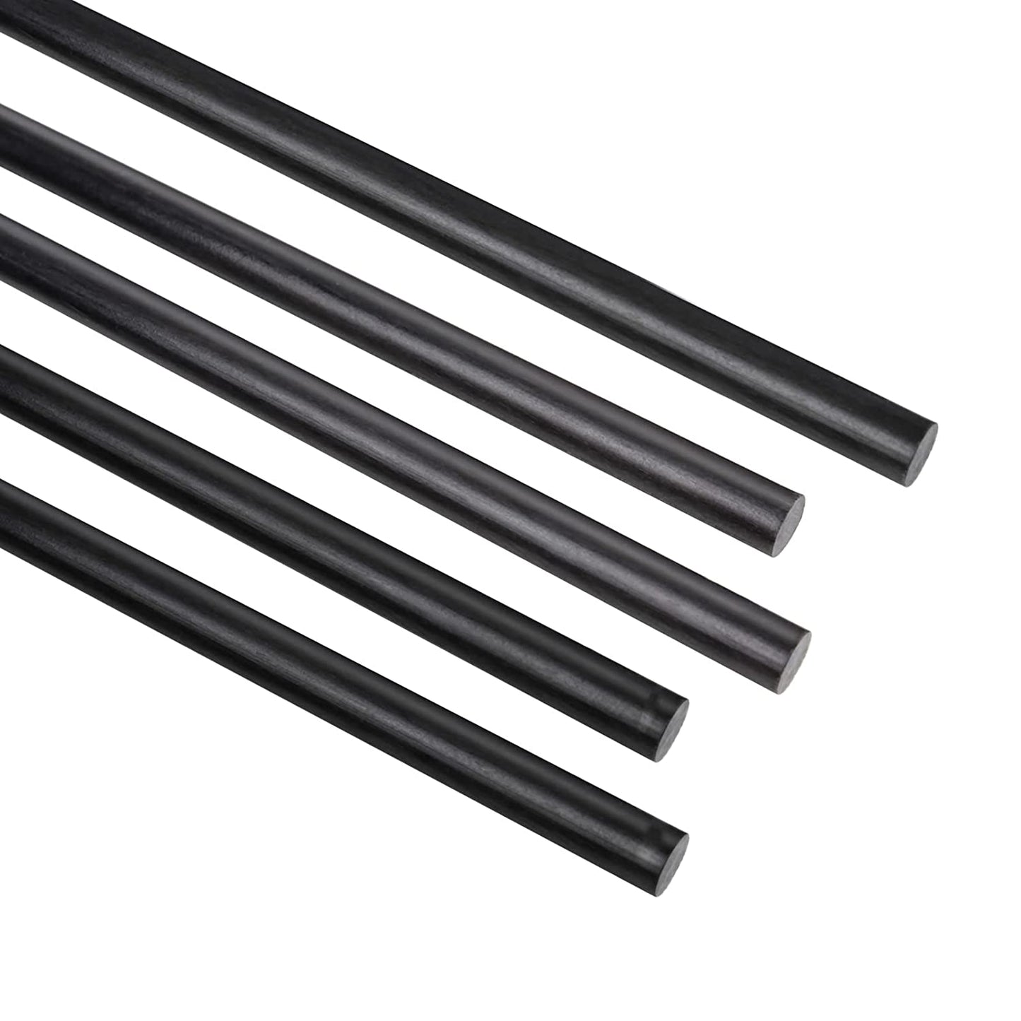 FANCYWING 400MMX 1.0MM to 10.0MM Carbon Fiber Rod (5 PCS)