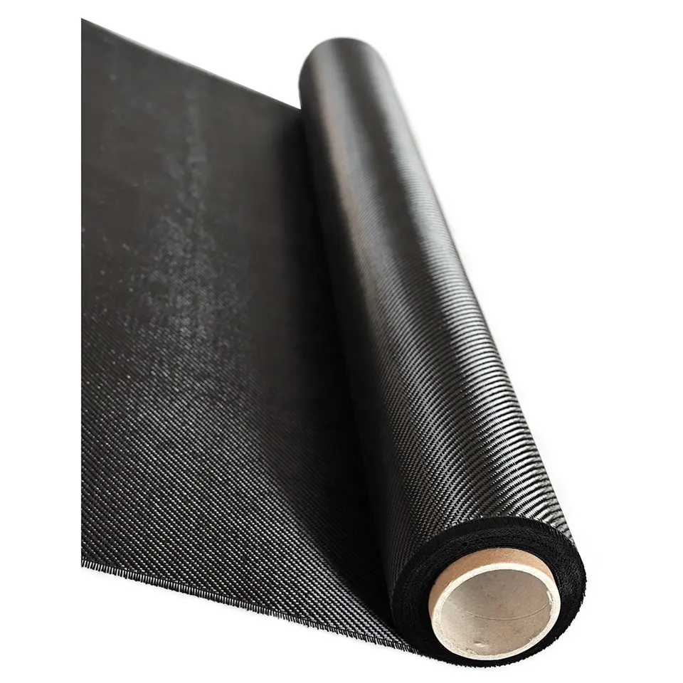 FANCYWING Carbon Fiber Fabric, 100% 3K Carbon Fiber Cloth, Twill Weave, 220g