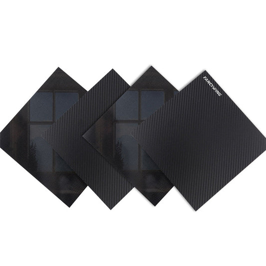 FANCYWING High Strength 3K Carbon Fiber Sheet 300×300mm – 0.5mm to 6.0mm