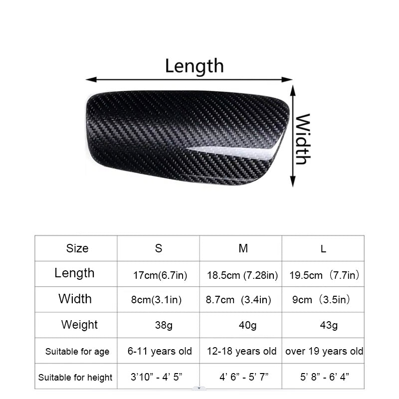 size chart of shin guard