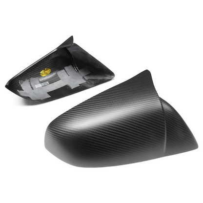 Tesla Model 3/Y/S/X Dry Carbon Fiber Horn Style Rearview Mirror Cover