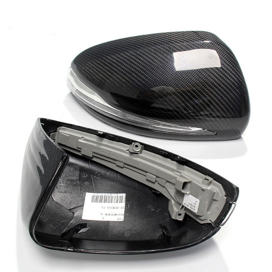 W205 Carbon Fiber Replacement Rearview Mirror Shell Cover for Benz C E S CLS GLC GLA GLB Class