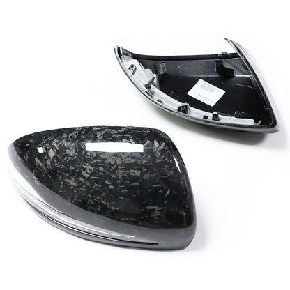 W205 Carbon Fiber Replacement Rearview Mirror Shell Cover for Benz C E S CLS GLC GLA GLB Class