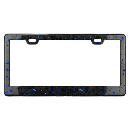 Color-Infused Forged Carbon Fiber License Plate Frame