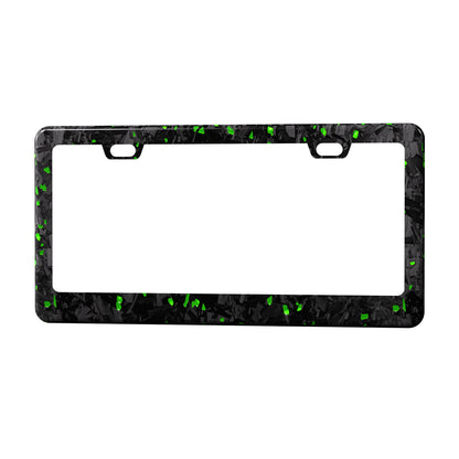 Color-Infused Forged Carbon Fiber License Plate Frame