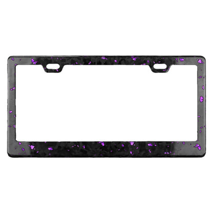 Color-Infused Forged Carbon Fiber License Plate Frame