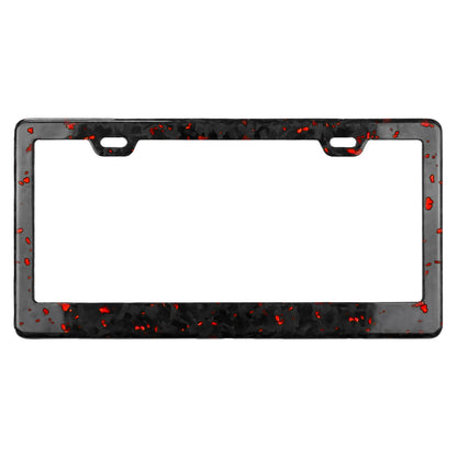 Color-Infused Forged Carbon Fiber License Plate Frame