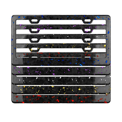 Color-Infused Forged Carbon Fiber License Plate Frame