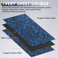 Colored Carbon Fiber Sheet, Forged Pattern Carbon Composite Laminate Plate-Small Sizes(100x250mm, 240x240mm, 200x300mm,200x400mm)