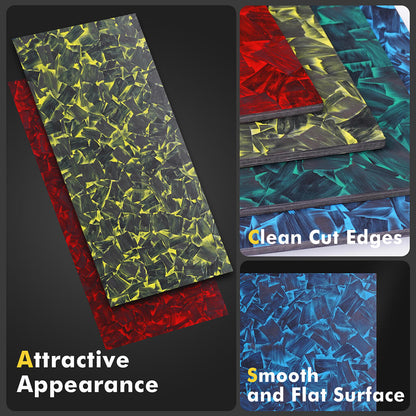 Colored Carbon Fiber Sheet, Forged Pattern Carbon Composite Laminate Plate-Large Sizes