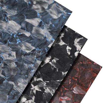 Colored Carbon Fiber Sheet, Forged Pattern Carbon Composite Laminate Plate Board-Large Sizes