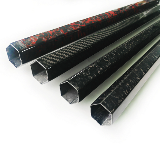 16x14x500mm 16mm 3K Roll Wrapped 100% Pure Hexagonal Carbon Tube