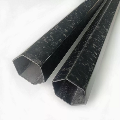 16x14x500mm 16mm 3K Roll Wrapped 100% Pure Hexagonal Carbon Tube