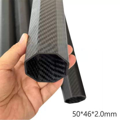 Fancywing 3K Carbon Fiber Octagonal Tube 500mm Matte (2 PCS)