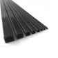 Fancywing 2PCS High Strength 3K Full Carbon Fiber Square Tube 500mm Outer Square Inner Round