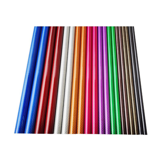 Fancywing 2PCS Colored 3K Carbon Fiber Tube 500MM (OD:6-50MM）