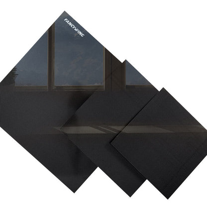 FANCYWING Twill/Plain Weave Carbon Fiber Sheets 240X240mm (0.5-6MM Thickness)