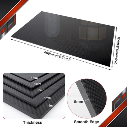FANCYWING 3K Carbon Fiber Sheets 250X400MM (0.5-6MM Thickness)
