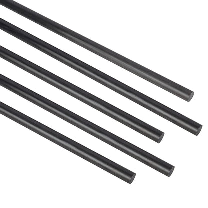 FANCYWING 200MMX 1MM to 10MM Carbon Fiber Rod for RC Airplane DIY Craft (5 PCS)