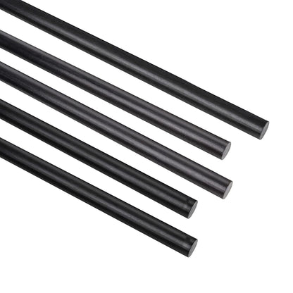 FANCYWING 200MMX 1MM to 10MM Carbon Fiber Rod for RC Airplane DIY Craft (5 PCS)
