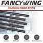 FANCYWING 400MMX 1.0MM to 10.0MM Carbon Fiber Rod (5 PCS)