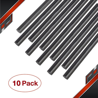 FANCYWING 200MMX 1MM to 10MM Carbon Fiber Rod for RC Airplane DIY Craft (5 PCS)