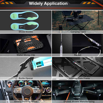 FANCYWING Large Carbon Fiber Sheets 330X600MM-2-2.5MM Thickness