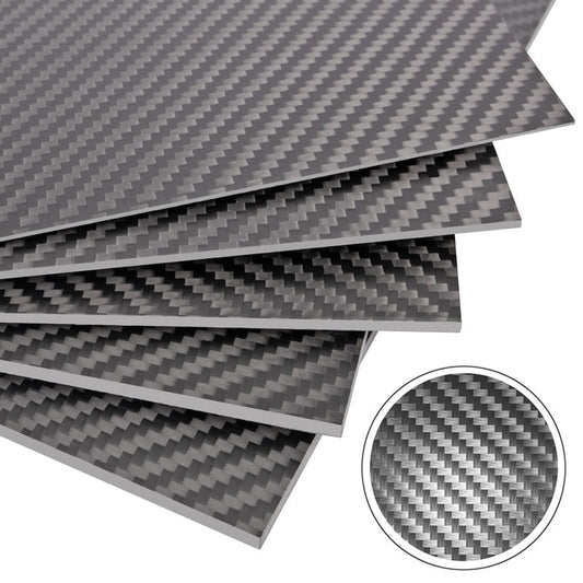 FANCYWING  Carbon Fiber Sheets 100X250X0.5MM 1.0MM 1.5MM 2.0MM 2.5MM 3.0MM 3.5MM 4.0MM 4.5MM 5.0MM 6.0MM 100% 3K Carbon Fiber Plate Twill&PlainWeave