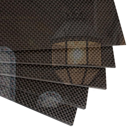 FANCYWING 3K Twill/Plain Weave Carbon Fiber Sheets 200X400MM (0.5-6MM Thickness)