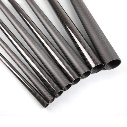 FANCYWING Carbon Fiber Tubes 500mm (19.6 inches) Glossy Surface 6mm to 40mm OD 3K Carbon Fibre Tube