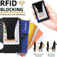 Carbon Fiber Minimalist Wallets for Men, Slim Metal Rfid Wallets with Money Clip, Credit Card Holder Wallet, Gift for Men