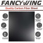 FANCYWING 3K Twill/Plain Weave Carbon Fiber Sheets 200X400MM (0.5-6MM Thickness)